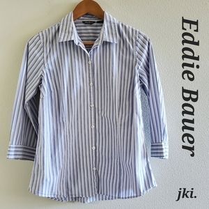 Eddie Bauer Womens 3/4 Sleeves Dressy Tops